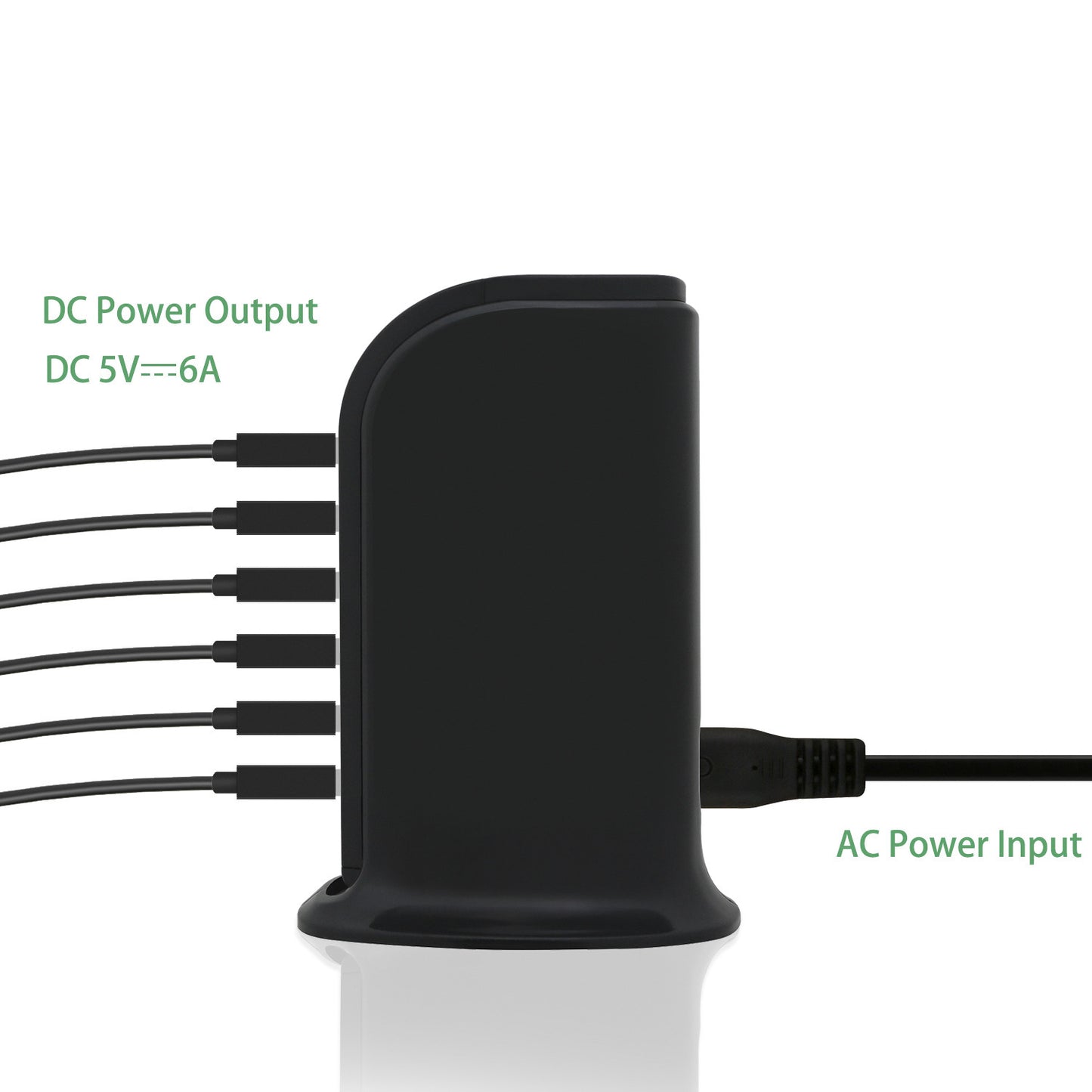 30W Vertical Universal Multi Port USB Charger