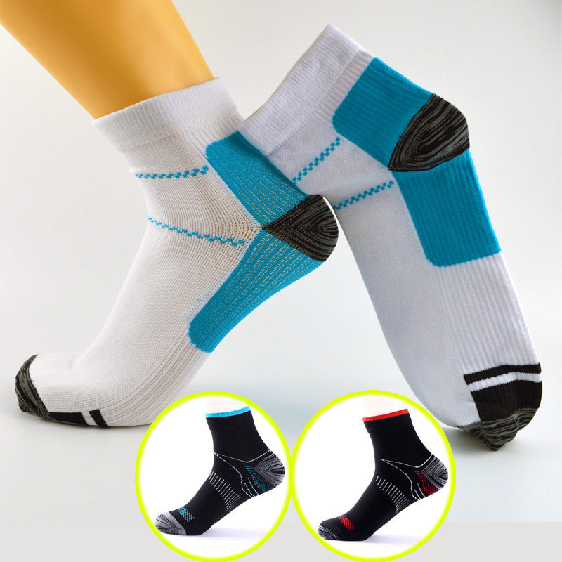 Elastic compression sports socks
