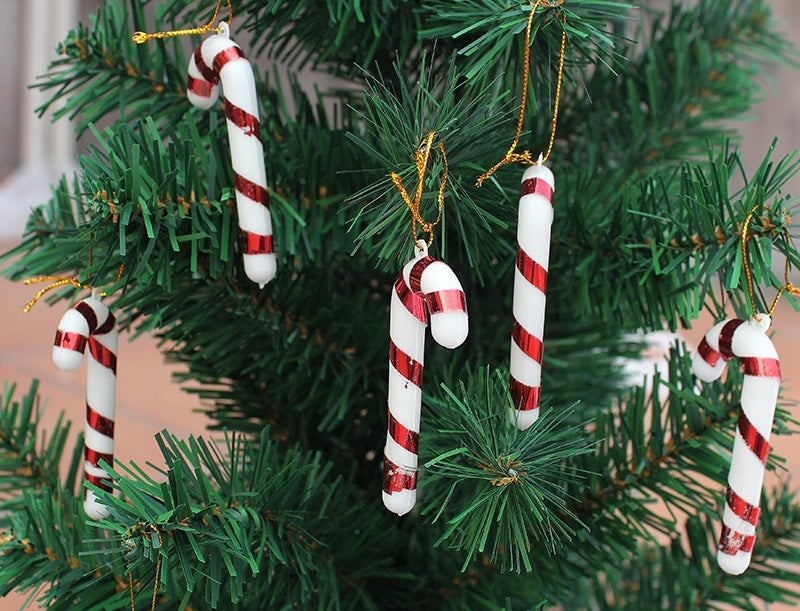 Tri-color 6 Opp Christmas Small Canes