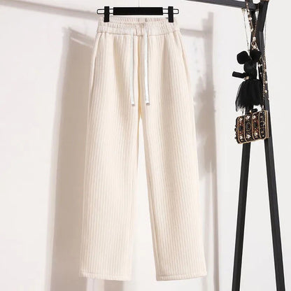 Fashionable High-looking Wide-leg Pants For Women