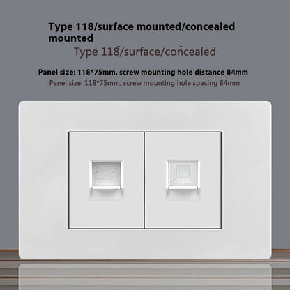 118 Type White 16A Israel Socket Panel