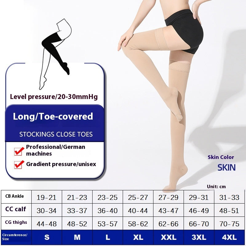 Long Tube Over The Knee Sports Compression Leg Warmer Stretch Socks