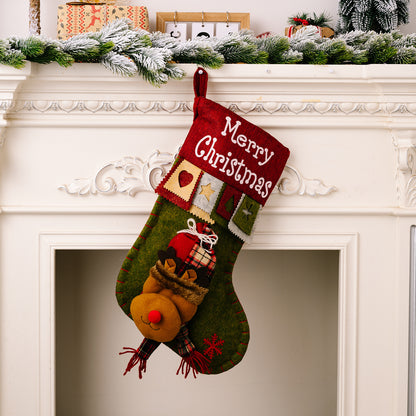 New Christmas Decorative Supplies High-end Cartoon Christmas Decorative Socks Pendant