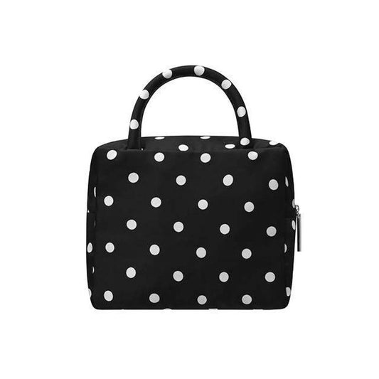 Vintage Y2K wave - point handbag for women. Good for travel, makeup. Niche design for students.