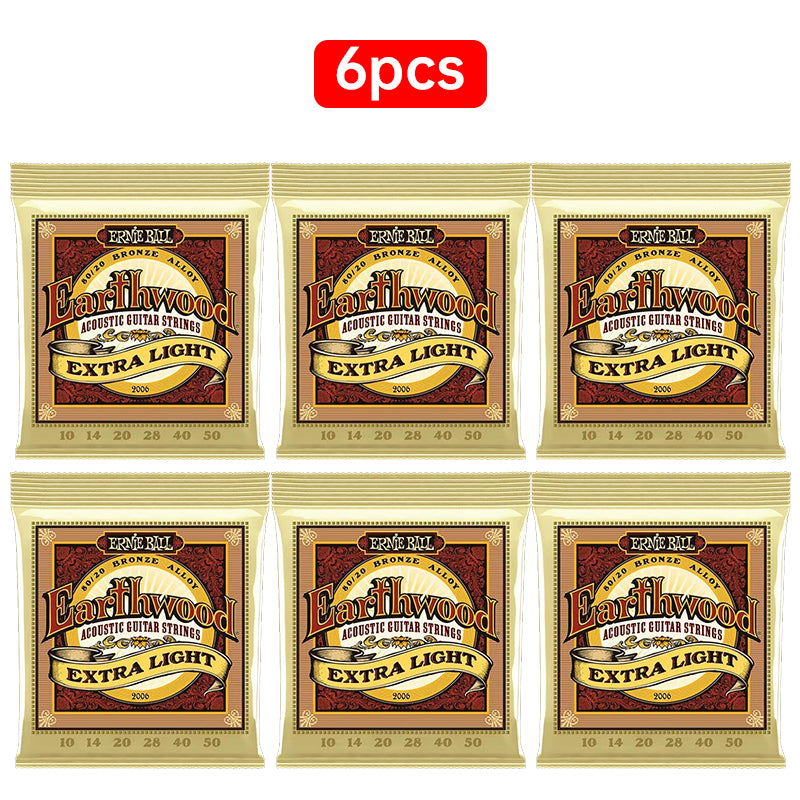 6 sets of Ernie Ball 2003-2008Folk strings，2403-2409classical strings for electric & acoustic guitars