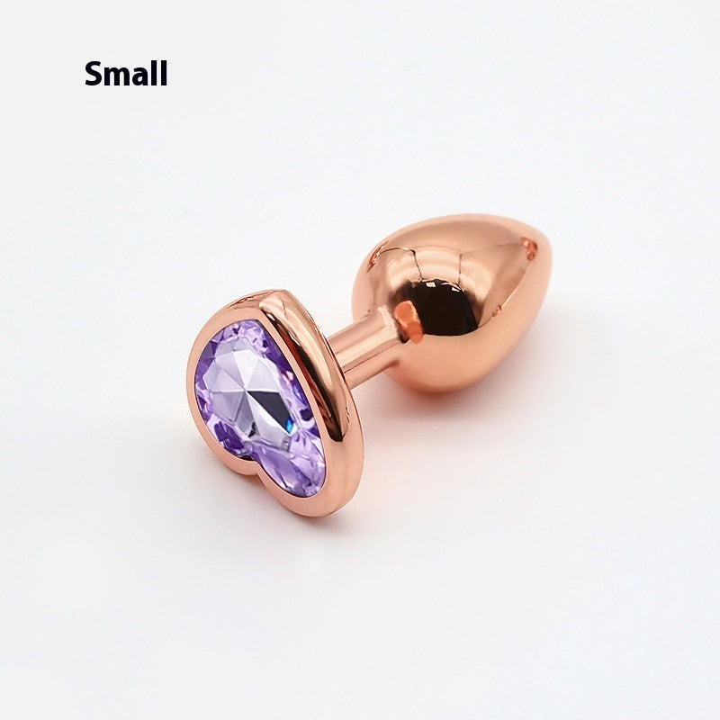 Heart-shaped Small Size Rose Gold Metal Women's Adult Products
