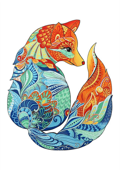 Each Piece Is Animal Shaped Christmas Gift Colorful Elephant Turtle Wooden Jigsaw Puzzles