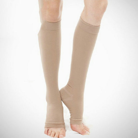 Mid Tube Bag Open Toe Compression Socks Stretch Shank Protection