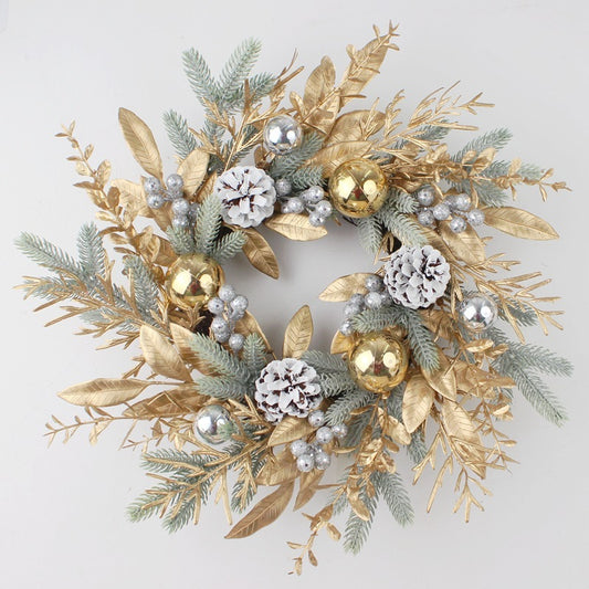 Golden Christmas Plastic Wire Garland Rattan Decorations