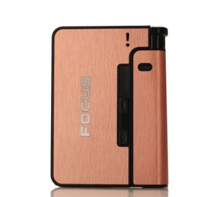 2x Aluminum Alloy Flame Automatic Cigarette Case Variants