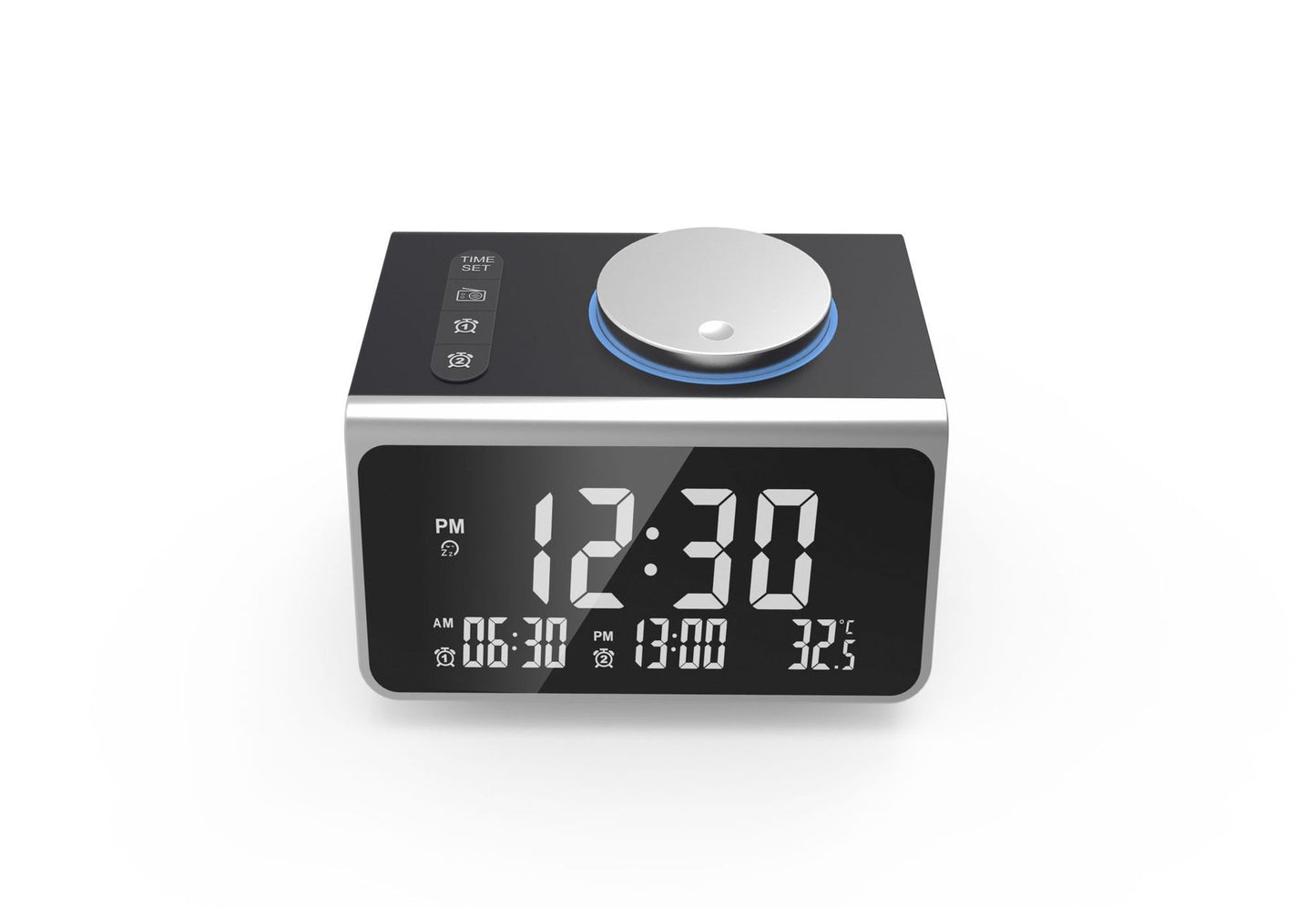 FM Radio FM Creative Alarm Clock Hotel Bedroom Bedside USB Charging Port Electronic Digital Clock