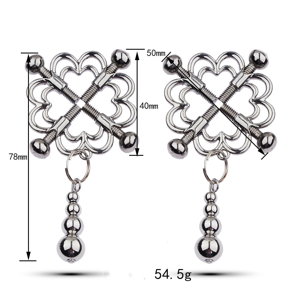 Metal Toys Silver Nipple Clamp Crab Butterfly Clip Pendant Silver Calabash Pendent
