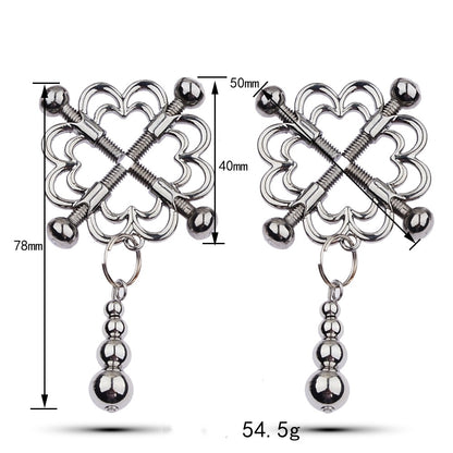 Metal Toys Silver Nipple Clamp Crab Butterfly Clip Pendant Silver Calabash Pendent