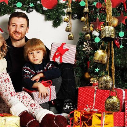 Retro Metal Bell Garden Courtyard Christmas Decorations