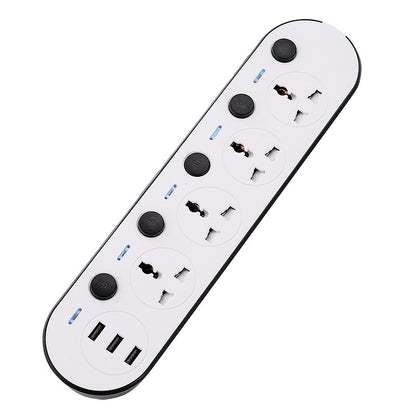 Multi-switch European Standard American Standard British Standard USB Power Strip Socket Household Plug Board Multi-port Fast Charging