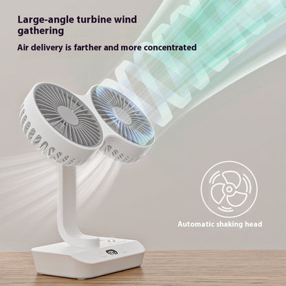 Multi Functional Dual Head Ultra Endurance Small Fan