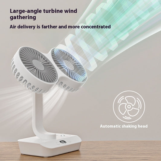 Multi Functional Dual Head Ultra Endurance Small Fan