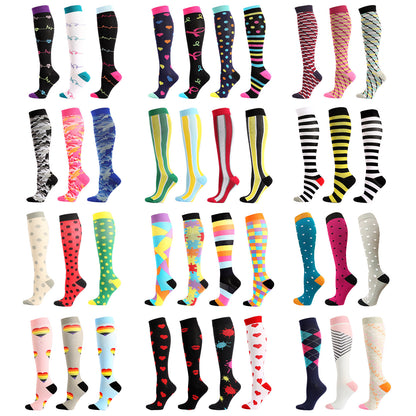 Men's And Women's Long Tube Sports Compression Socks