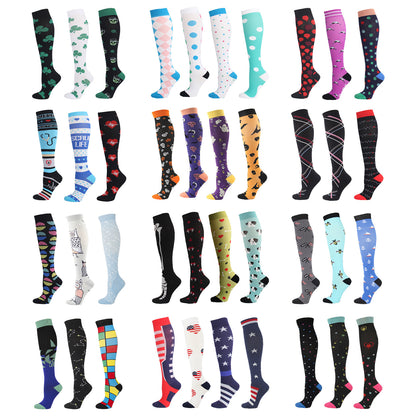Men's And Women's Long Tube Sports Compression Socks
