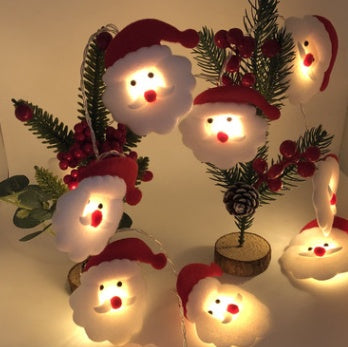 Christmas Plush Snowman Light String Christmas Tree Pendant LED Holiday Party Decoration Lantern