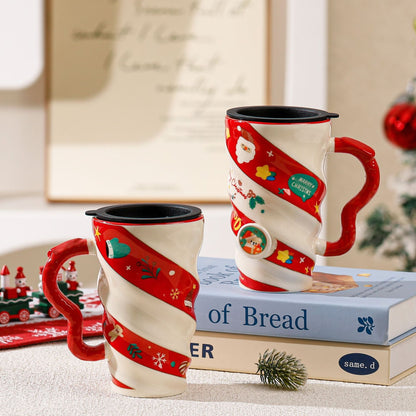 Christmas Couple Ceramic Mug Household