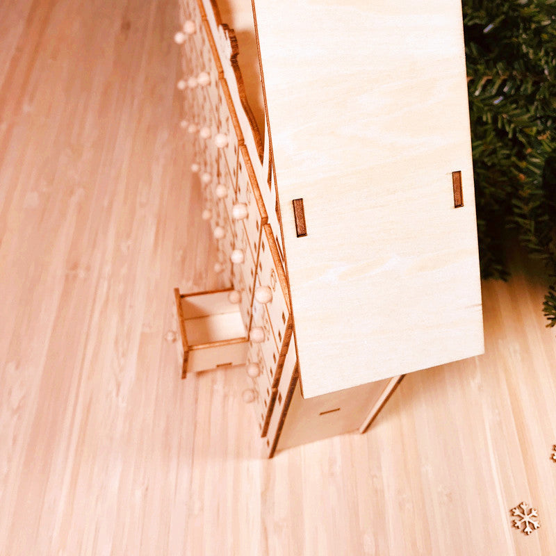DIY wooden calendar Christmas gift box