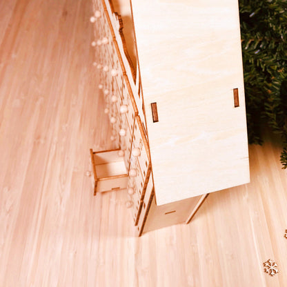 DIY wooden calendar Christmas gift box