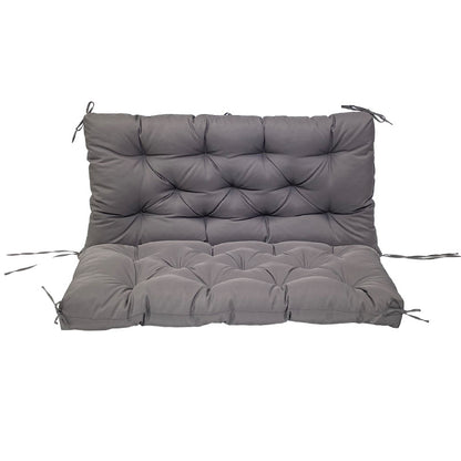 Outdoor 2/3-seater bench/swing cushions: thickened, with backrest, waterproof.