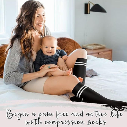 Pregnant Women Elastic Compression Mid-calf Calf Socks Female Skipping Rope Elastic Cycling