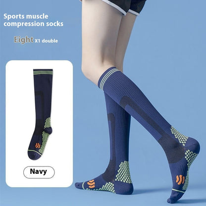 Professional Sports Fitness Tube Socks Muscle Compression