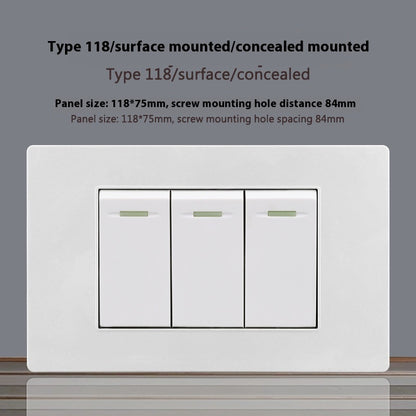 118 Type White 16A Israel Socket Panel