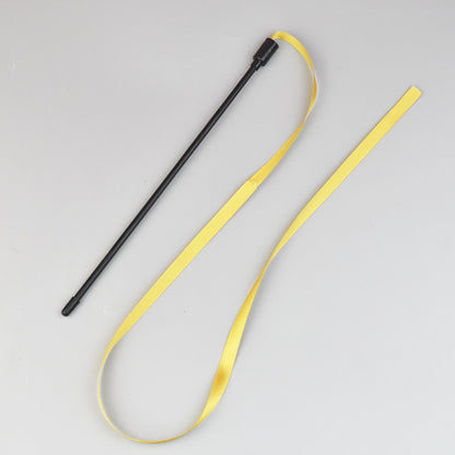 Interactive Cat Rainbow Wand Toys Interactive Cat Teaser Wand String Colorful Ribbon Charmer For Most Cats