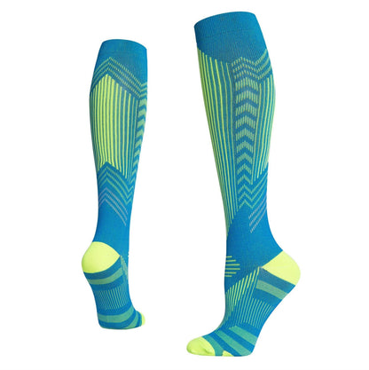 Sports Long Compression Socks With Reflective Strips