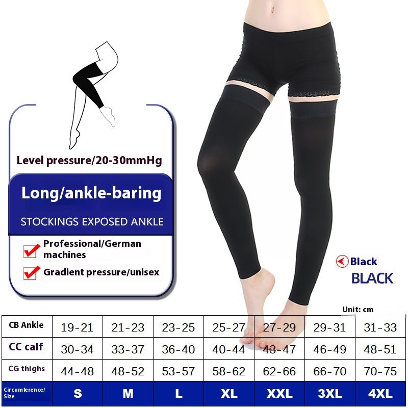 Long Tube Over The Knee Sports Compression Leg Warmer Stretch Socks