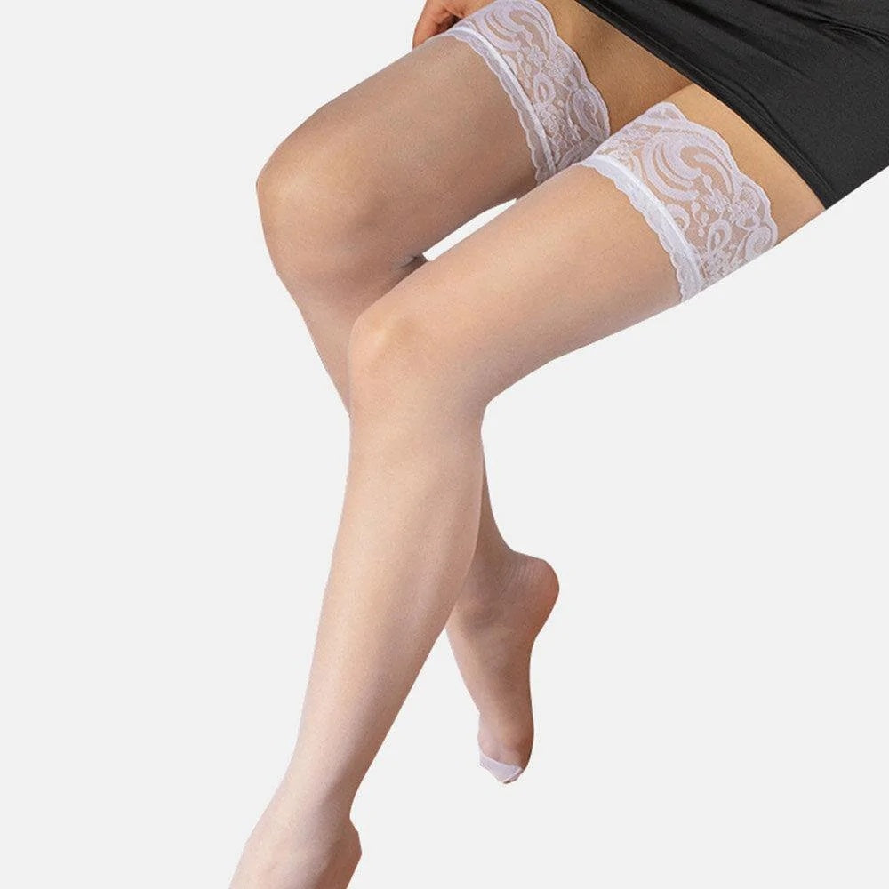 Stacey Sexy Lace Trim Stockings Black Sexy