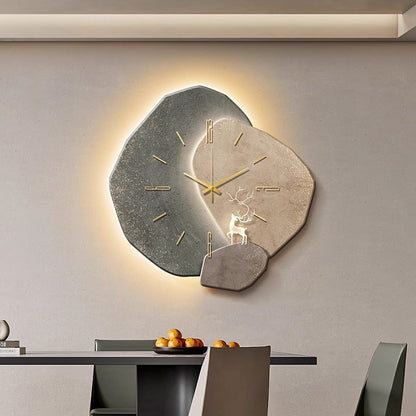 Lucky Stone Restaurant Clock Wall Clock