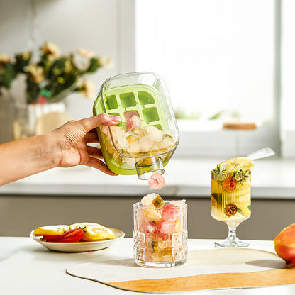 Ice - covered tray; freezer - overflow prevention ice tray