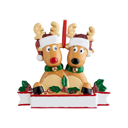 Christmas Reindeer Family Cute Home Pendant