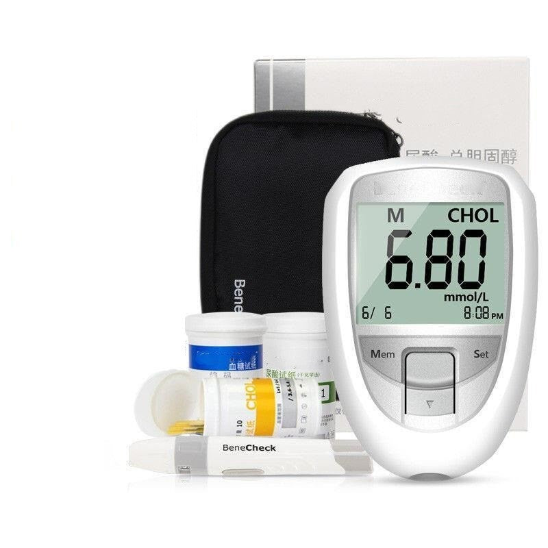 Household Blood Glucose And Uric Acid Tester Total Cholesterol And Blood Lipid Tester