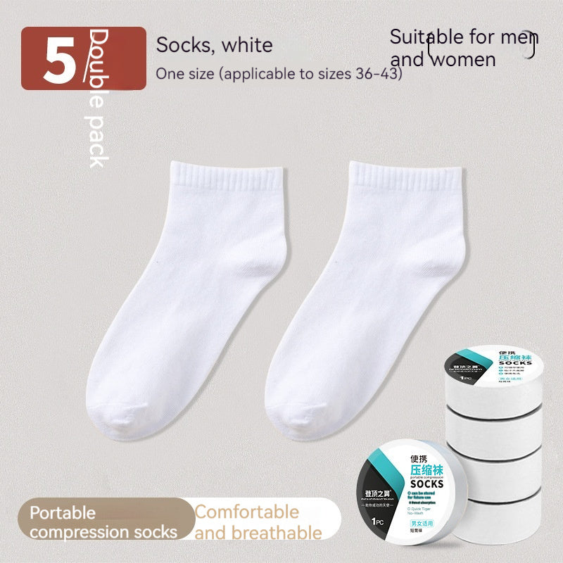 Summer Travel Business Trip Compression Socks Daily Disposable Breathable Sweat Absorbing