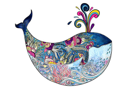 Each Piece Is Animal Shaped Christmas Gift Colorful Elephant Turtle Wooden Jigsaw Puzzles