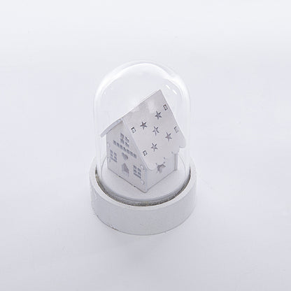 Christmas Decorations Luminous Wooden House Christmas Ornaments