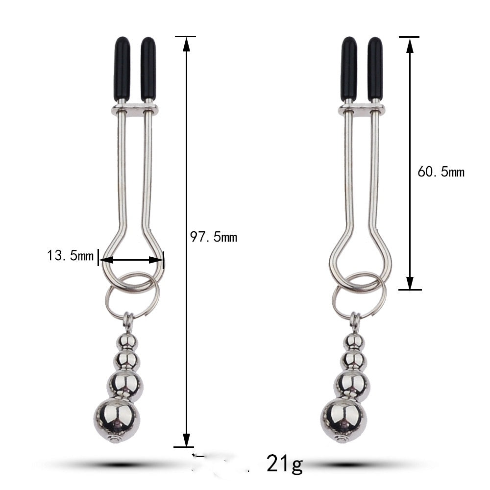 Metal Toys Silver Nipple Clamp Crab Butterfly Clip Pendant Silver Calabash Pendent