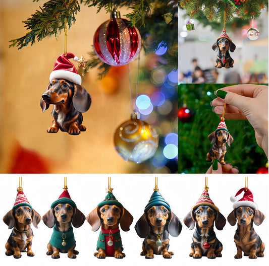 Christmas Tree Pendant Acrylic Ornaments Inside Car