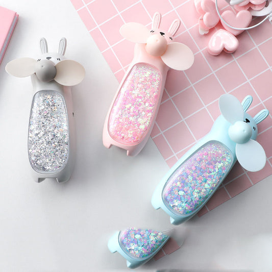 Quicksand cartoon mini fan