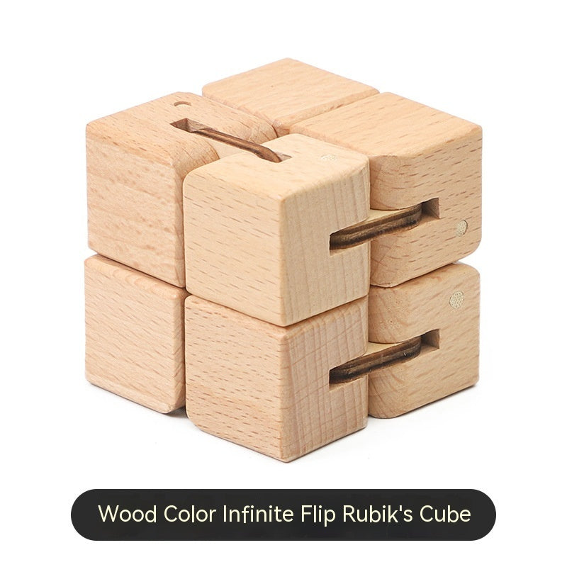 Wooden Infinite Cube Adult Flip Building Blocks Children's Educational Toys