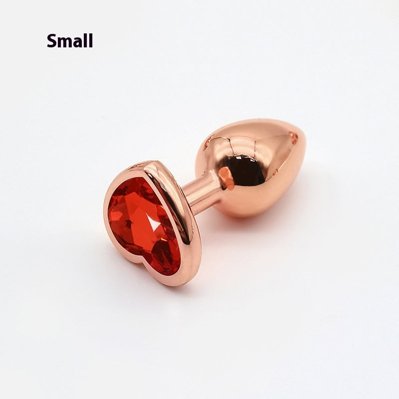 Heart-shaped Small Size Rose Gold Metal Women's Adult Products