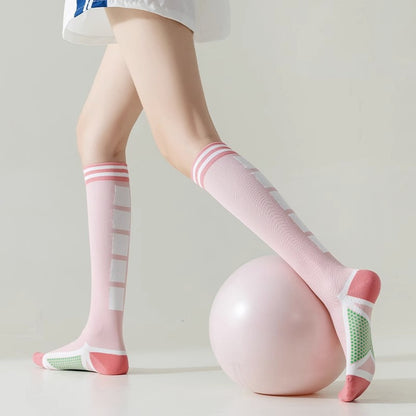 Sports Muscle Compression Socks Women's Elastic Long