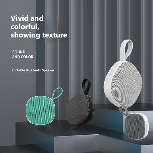 Wireless Bluetooth Mini Speaker Portable Fabric Waterproof Card Magnetic Suction