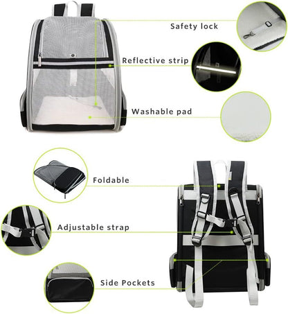 Innovative Traveler Bubble Backpack Pet Carriers For Cats And Dogs